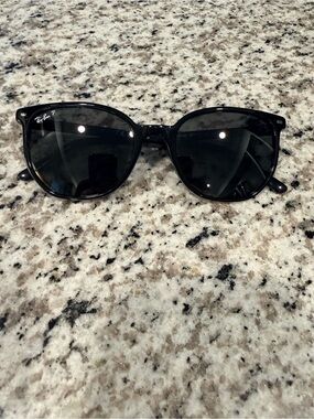 Ray-Ban Women's Black Frame Sunglasses with Dark Lenses